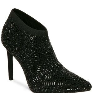 NWOB- Thalia Sodi Black Beaded Heeled Boots